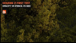 Houdini 21 | Opacity vs Stencil vs Geometry