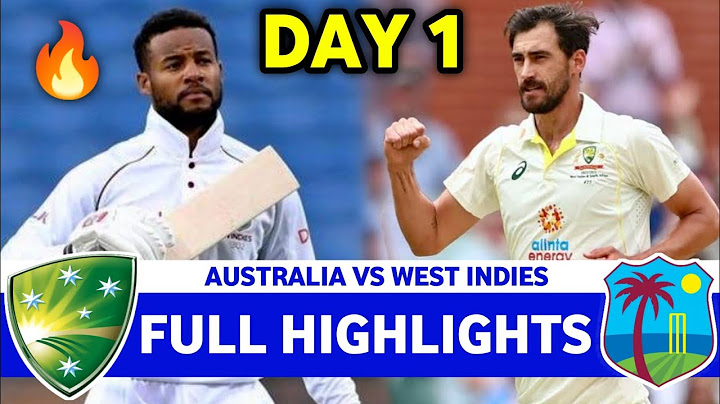 Australia Vs West Indies 1st Test Match Day 1 Full Highlights 2025 | AUS VS WI