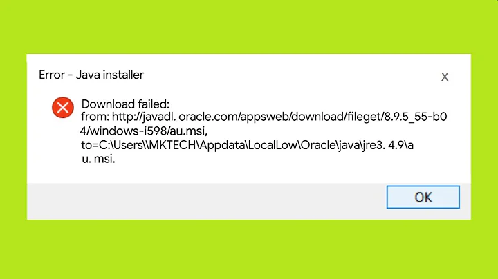 How To Fix Java Installer - Download Failed Error Windows 10/8/7 - How To Download and Install JAVA