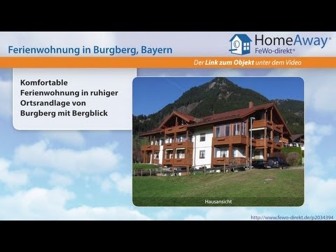 Allgäu: Komfortable Ferienwohnung in ruhiger Ortsrandlage von Burgberg mit – FeWo-direkt.de Video