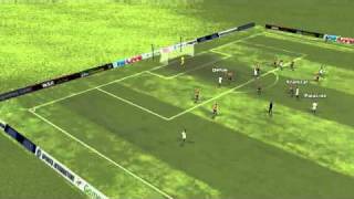 FM (Football Manager) 2011 Gameplay Good Goal Exeter vs Tottenham - Kranjcar Goal 53rd minute