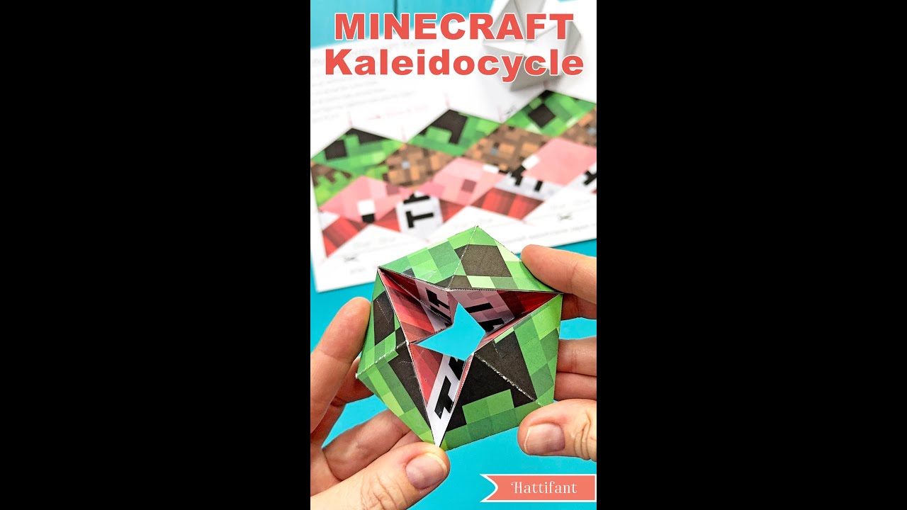 Hattifant | MINECRAFT Kaleidocycle Paper Toy Tutorial - HOW TO