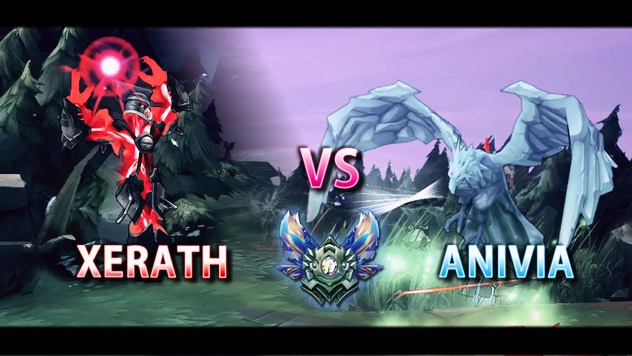 LoL - Xerath One trick vs Anivia Gameplay Season 7