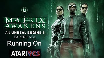 The Matrix Awakens City Sample is running on the Atari VCS (Unreal Engine 5)