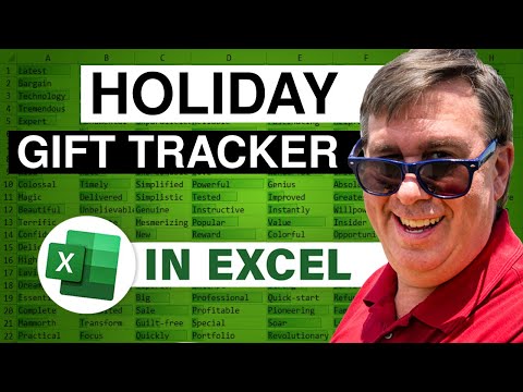 Excel - Holiday Gift Tracker With Pop-Up Pictures in Excel - Episode 1943