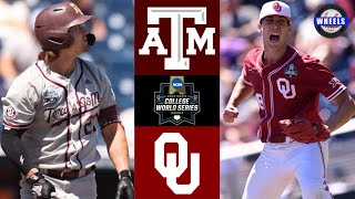 #5 Texas A\&M vs Oklahoma | College World Series Final Four | 2022 College Baseball Highlights