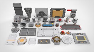 sci fi Architecture kitbash 52