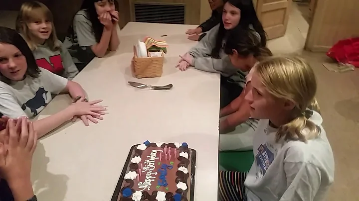 Emily bday party singing