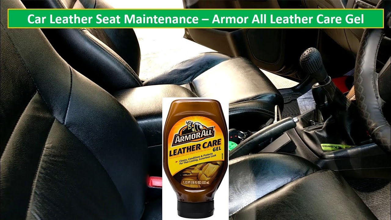 Car leather seat maintenance, Armor All Leather Care gel