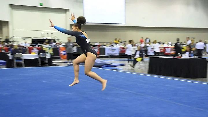 Victoria Henry - Floor - 2019 Women's Junior Olymp...