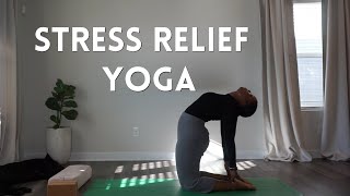 20 Min Stress Relief Yoga For Beginners | Calming Yoga To Relax and De-stress