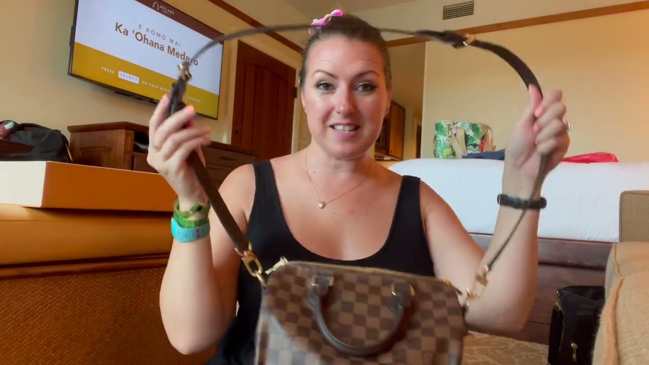 Unboxing of a Louis Vuitton cherries speedy 25 bag in rare cherry