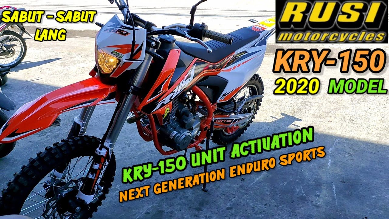 NEW RUSI KRY 150 unit ACTIVATION  2020 modelnext generation of Enduro dirt bike