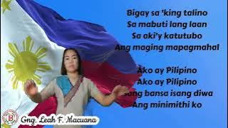 Ako ay Pilipino | Conducted by Teacher Leah F. Macuana