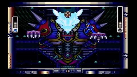 SNES Mega Man X Walkthrough, X-Buster Upgrade Only Part 9--Sigma Stage 4