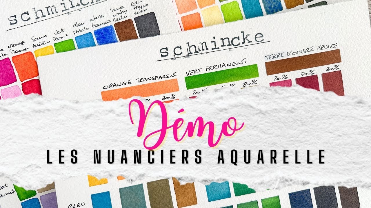 Zoom aquarelle : réaliser des nuanciers 🎨