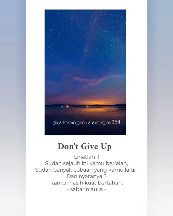 Sajak Detik Literasi 30 detik