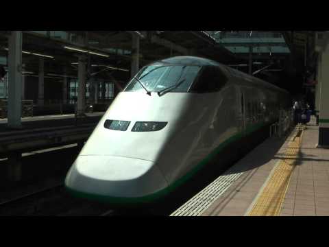 Ｅ３系１０００番台＋Ｅ２系１０００番台東北・山形新幹線やまびこ１２９号仙台行き＋つばさ１２９号山形行き大宮駅入線～発車