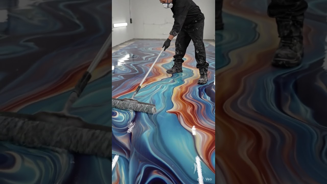 Satisfying Epoxy Floor Coating Transformation 😍 | Luxury Finish 