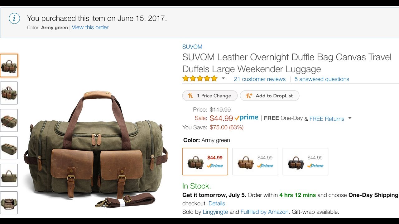 Review Duffle Bags Literacy Basics