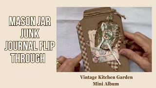 Vintage Mason Jar Junk Journal Tutorial | Cottagecore  Kitchen  Journal with Pockets, Tags, Ephemera