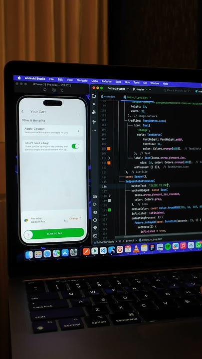 Flutter Swipe to Pay ui design #flutter #html #javascript #css # ...