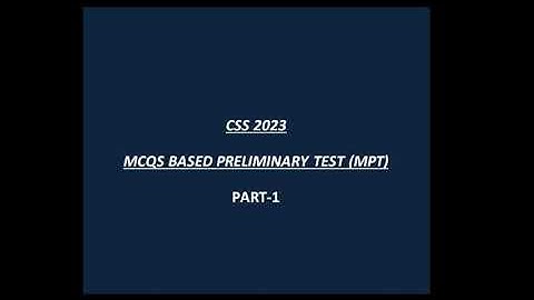 Special CSS Competitive Examination | Special CSS Exam 2023 | ENGLISH QUESTIONS | CSS 2023