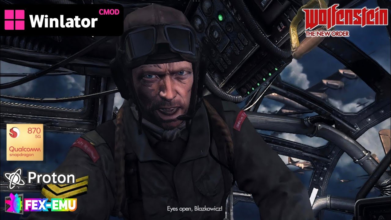 WOLFENSTEIN: THE NEW ORDER on Android | Winlator CMod (Ciore) | Snapdragon 870