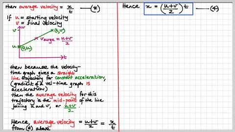 GMA19C Kinematics Constant Acceleration