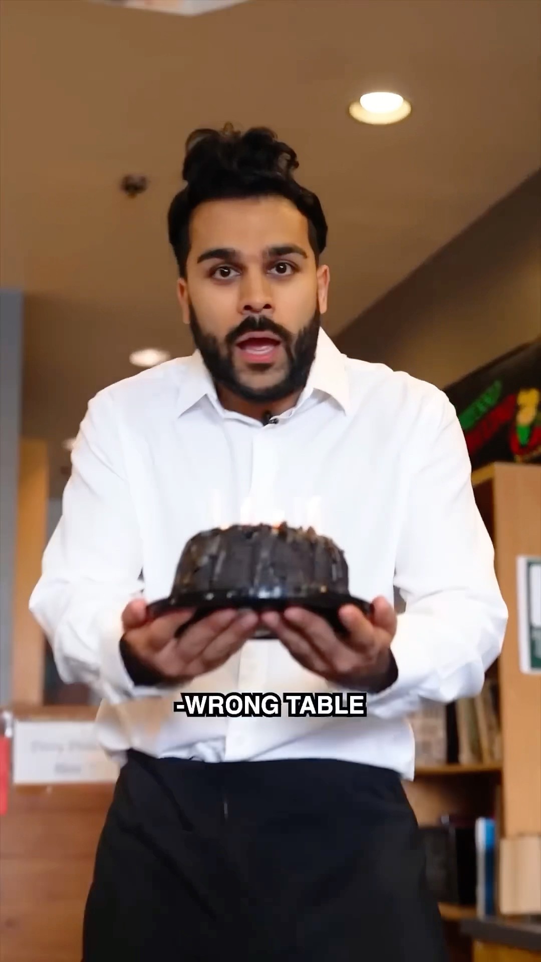 When a waiter is in training
