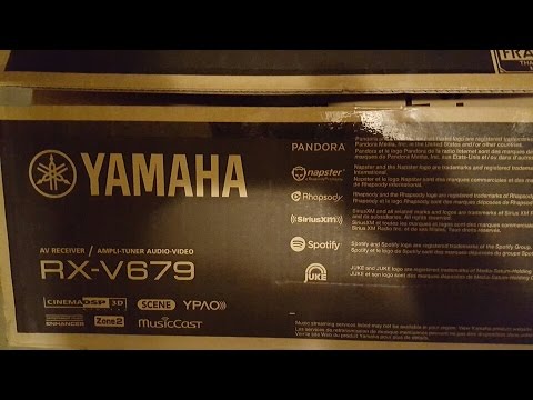 UNBOXING YAMAHA RX-V679 7.2 4K RECEIVER REVIEW