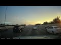 Car spins out on highway and expertly corrects with action movie maneuver