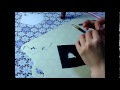 切り絵に色をつける方法①