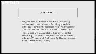 Image Sharing application using Blockchain Technology, using DOCK platform