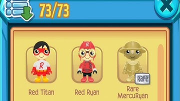 Tag with Ryan All 73/73 Characters ||