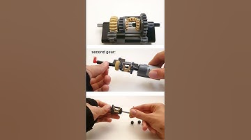 Smallest Lego automatic gearbox! Subscribe for more! #lego #legotechnic #shorts