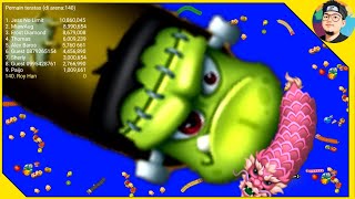 🐍 WORMSZONE.IO - Giant Slither Snake Top 01 | Epic Worms Zone Best Gameplay! || Xmood Roy
