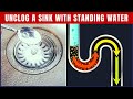 How to unclog a sink with standing water get immediate results