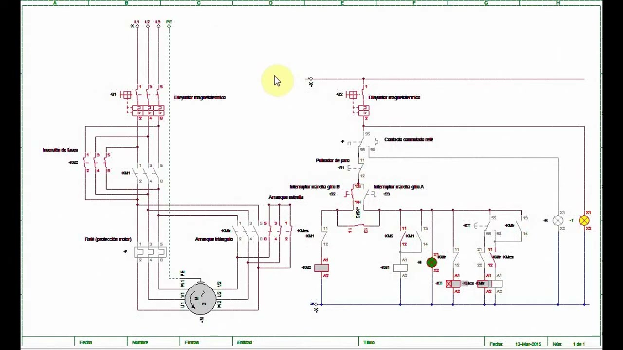 simulaciÓn de inversiÓn de giro motor trifÁsico youtube