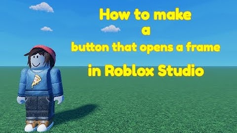 How to make a Button that opens a frame in Roblox Studio