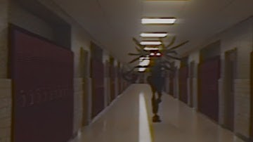 entity encounter in the backrooms school halls (found footage)