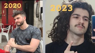 Hair growth time-lapse - 3 years