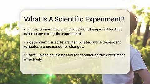 What Is A Scientific Experiment? - Science Through Time