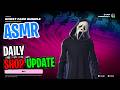 ASMR Fortnite Shop Ghost Face Skin is Back! Daily Update Today 🎮🎧 Whispering 😴💤