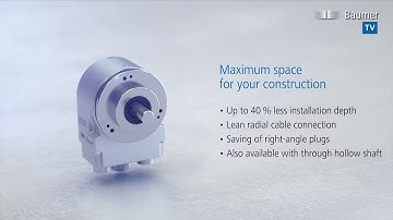 Baumer Absolute industrial encoder - more communicative, more compact.