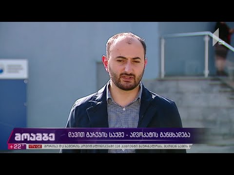 დავით გარეჯის საქმე - ადვოკატის განცხადება