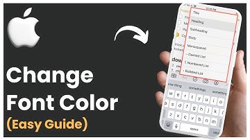 How To Change Font Color in Apple Notes ! (2025)