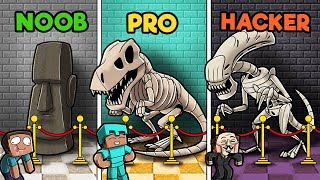 Minecraft - MUSEUM CHALLENGE! (NOOB vs PRO vs HACKER)