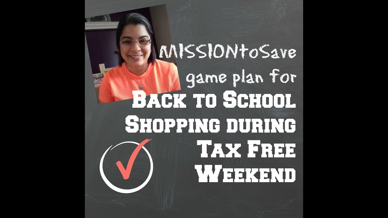 Back to School Shopping Game Plan for Tax Holiday in Ohio - YouTube