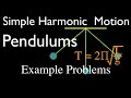Pendulum Period and Frequency Quiz